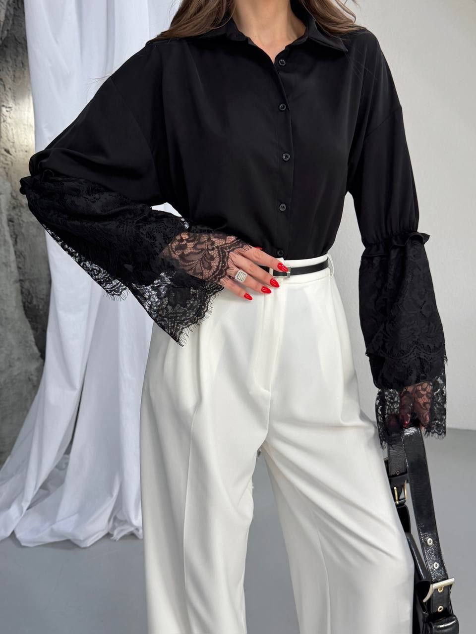 Signature Lace Cuff Shirt