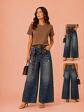 Midnight Wide-Leg Jeans