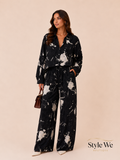 Midnight Splash Crop Set