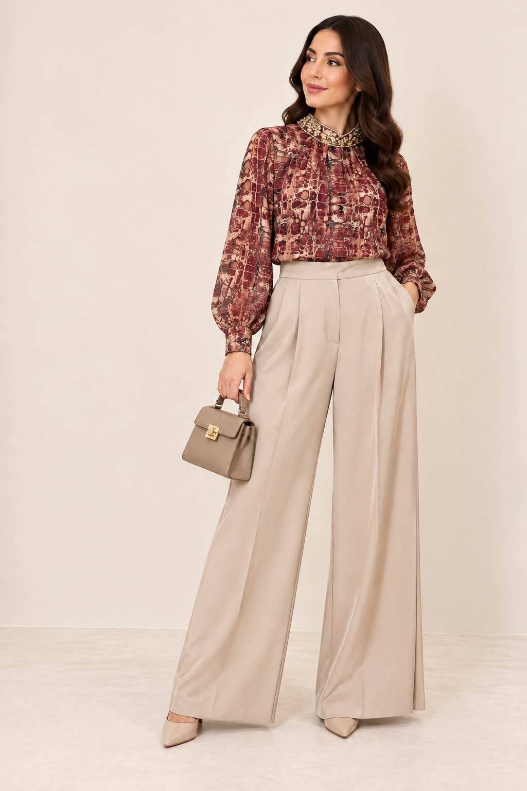 The Classic Elegance Wide-Leg Trousers