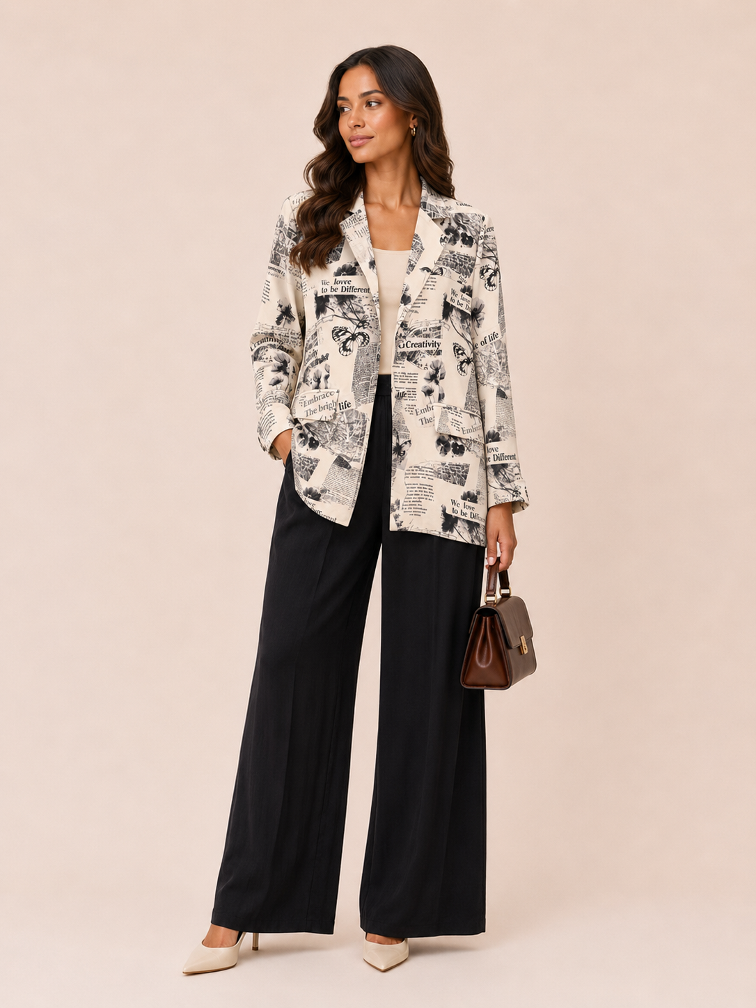 Editorial Print Blazer