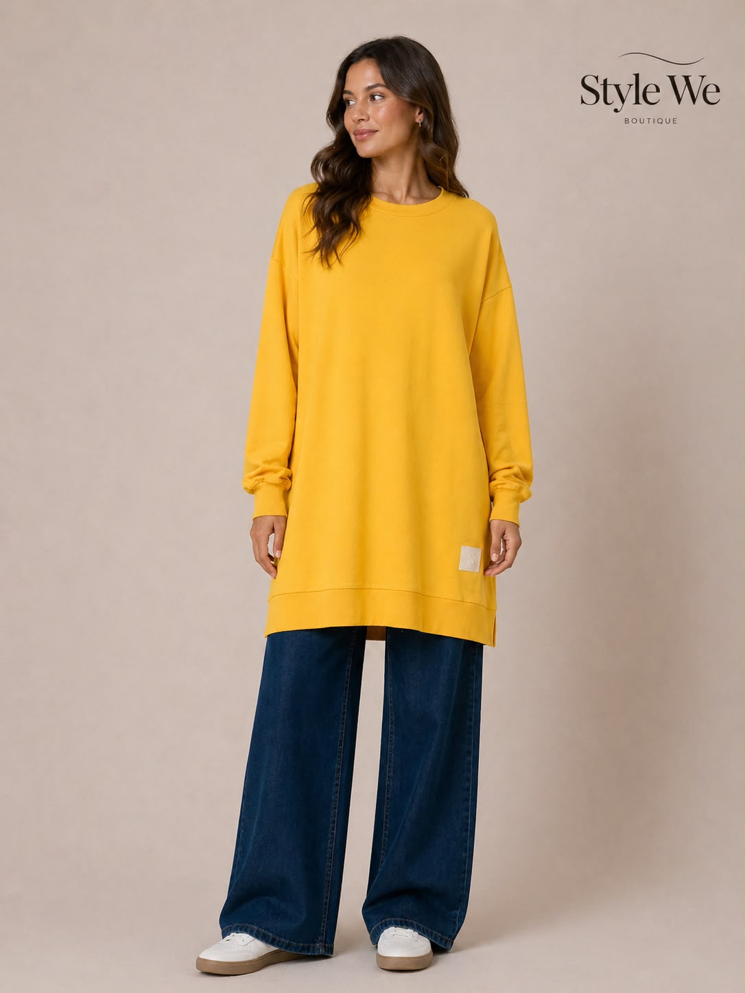 basic cotton long top
