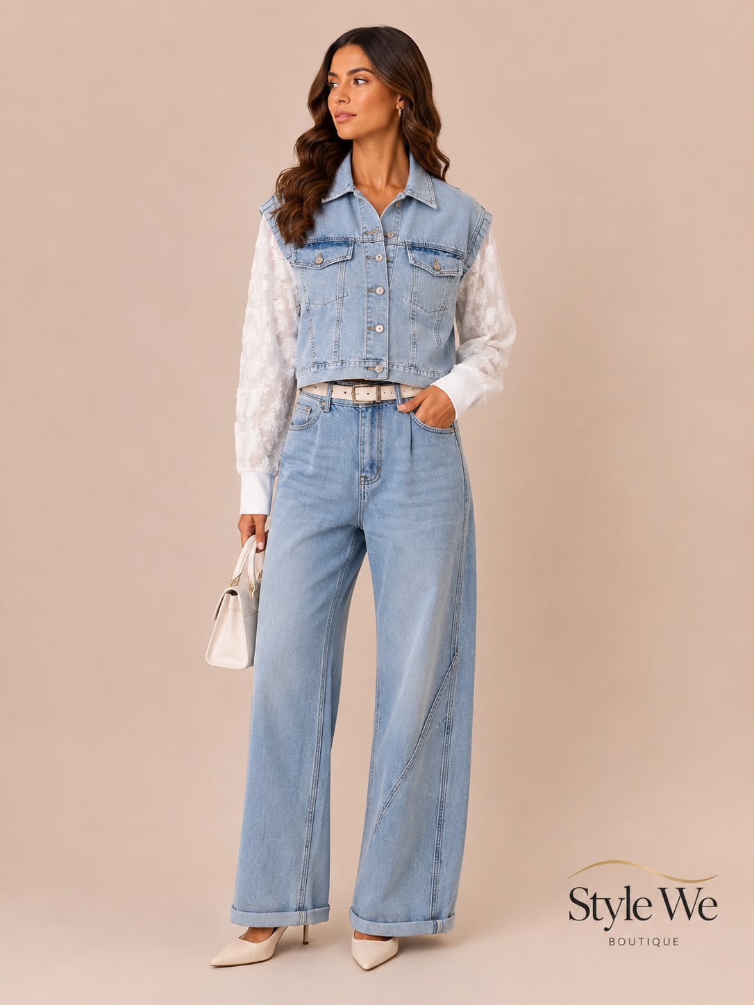 Lace Denim Jacket